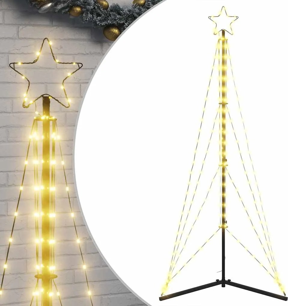 vidaXL meleg fehér LED karácsonyfa 363 LED 182 cm