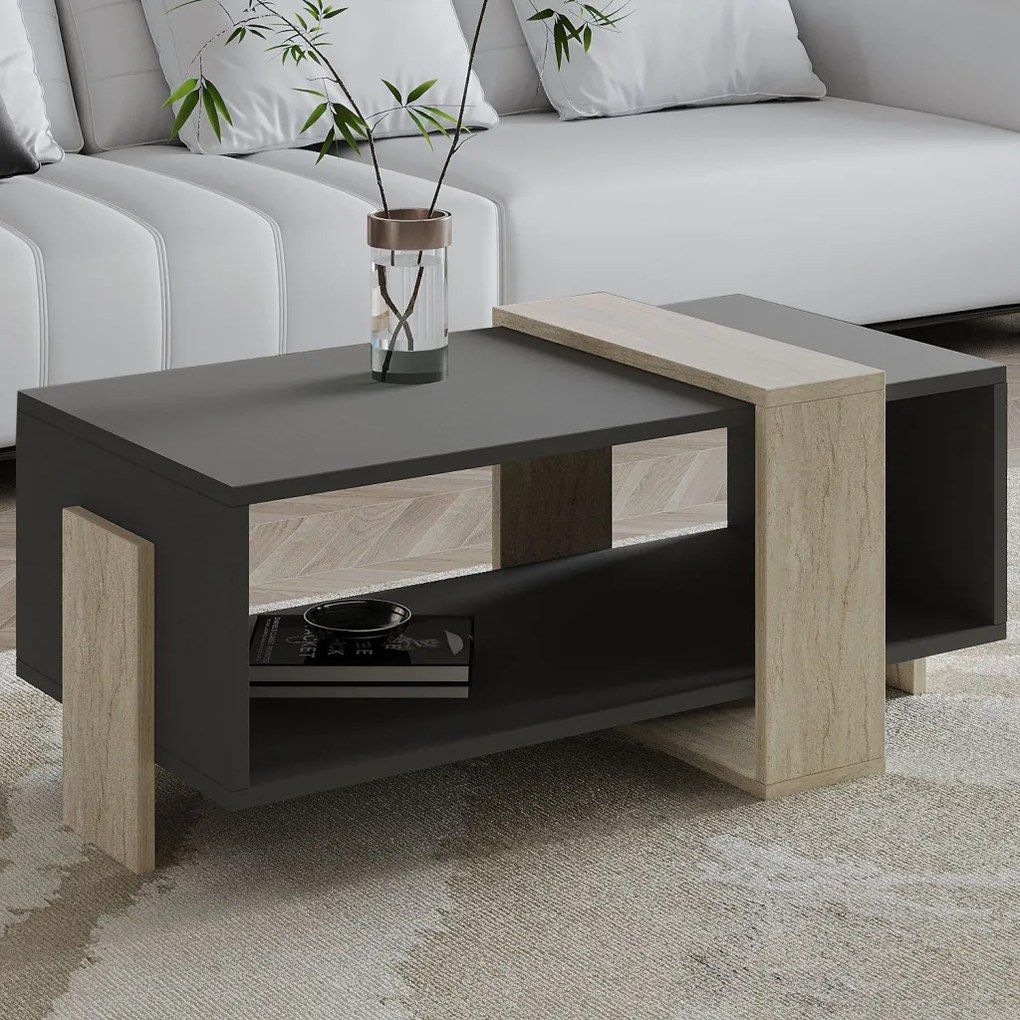 Meleni - Travertine, Anthracite