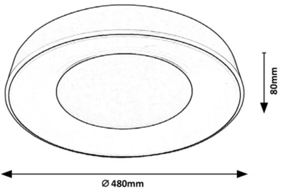 Rabalux LED állítható mennyezeti lámpa 38W 230V fehér + távirányító 3000-6500K