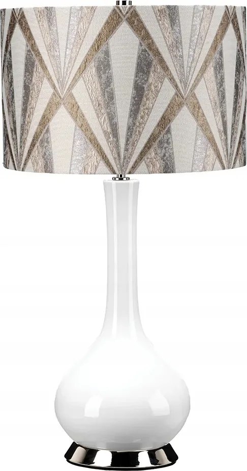 Kerámia asztali lámpa fényes színes lámpaernyővel 69 cm dekoratív Elstead