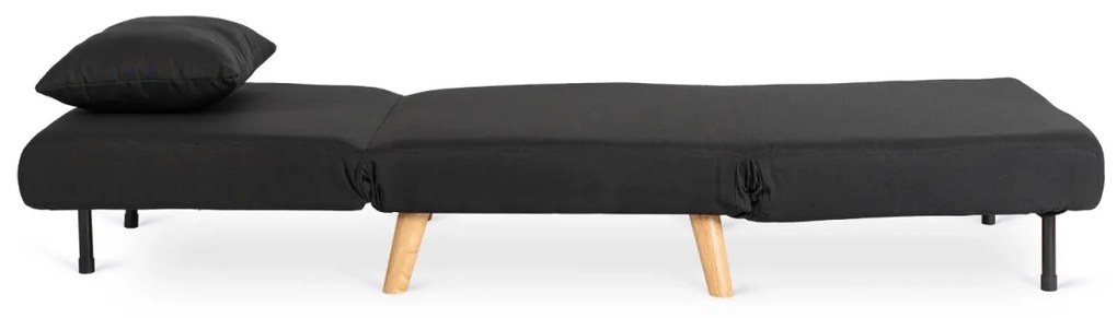 Ágyazható Fotel Fekete Színben. MARRY 75 cm.