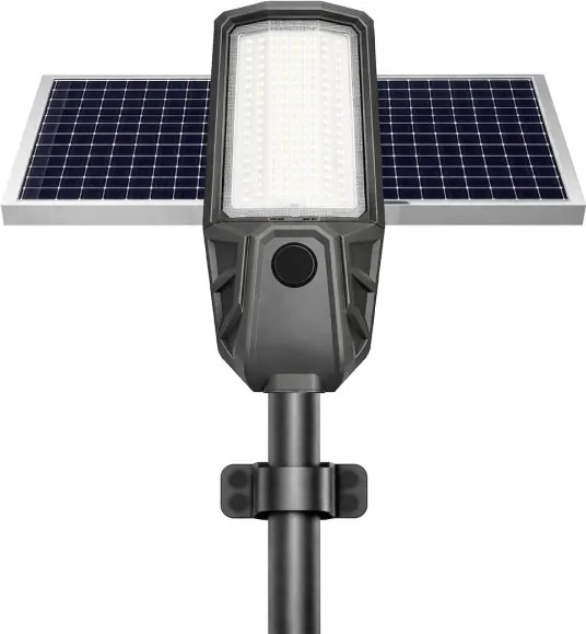 LED dimmelhető utcai lámpa érzékelővel és napelemmel KOBRA 400W/24000 mAh IP65 antracit + távirányító