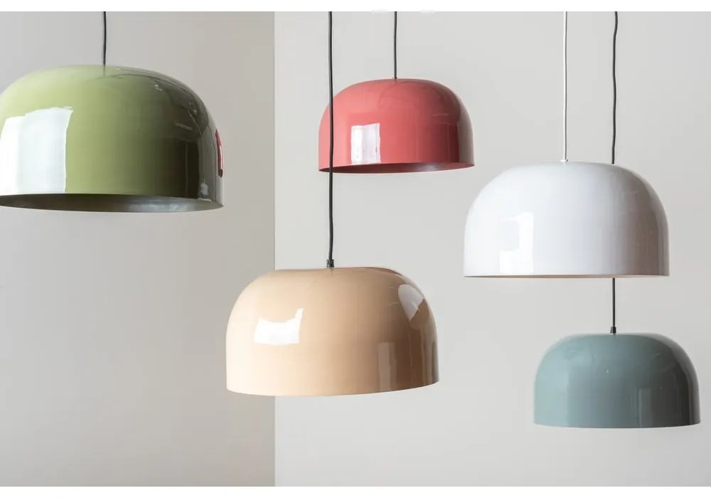 Mentazöld függőlámpa fém búrával ø 40 cm Dome – Leitmotiv