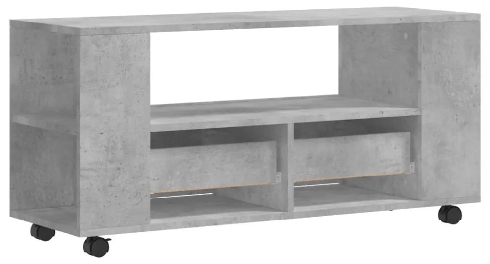 betonszürke szerelt fa TV-szekrény 102x34,5x43 cm