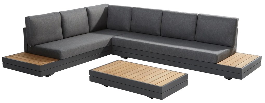 Aurora kerti sarok  ülőgarnitúra készlet antracit