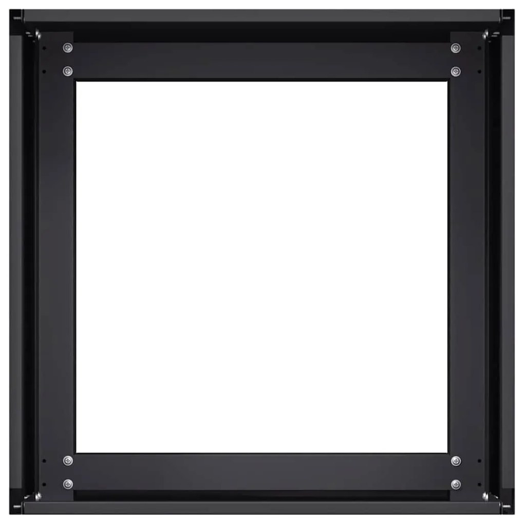 vidaXL ültetvény fekete 40x40x30 cm acél