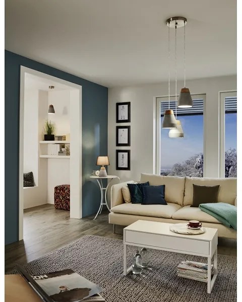 Eglo 95526 - Csillár TAREGA 3xE27/60W/230V