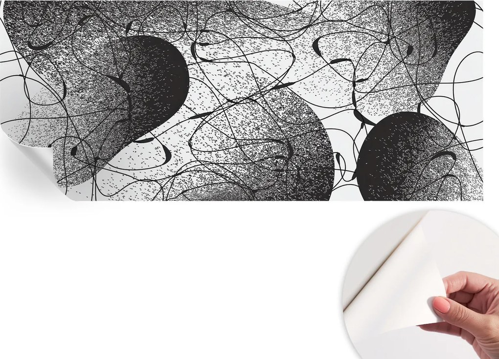 Divatos öntapadós fali tapéta Absztrakt minta 250x104 cm