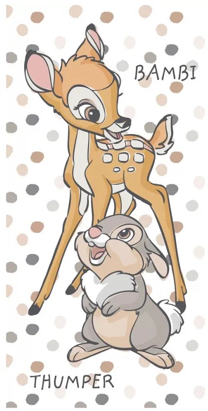 Disney Bambi, Dotty fürdőlepedő, strand törölköző 70x140cm