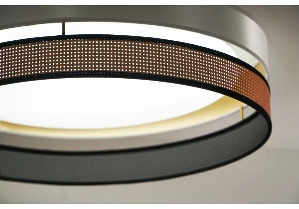 Duolla- LED Mennyezeti lámpa ROLLER DUO SHINY LED/24W/230V átm. 45 cm fehér/réz