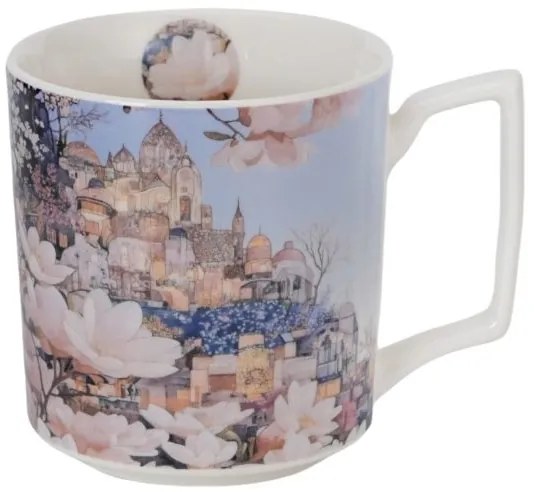 Magnólia virágos porcelán bögre MODERN CITY OF MAGNOLIAS