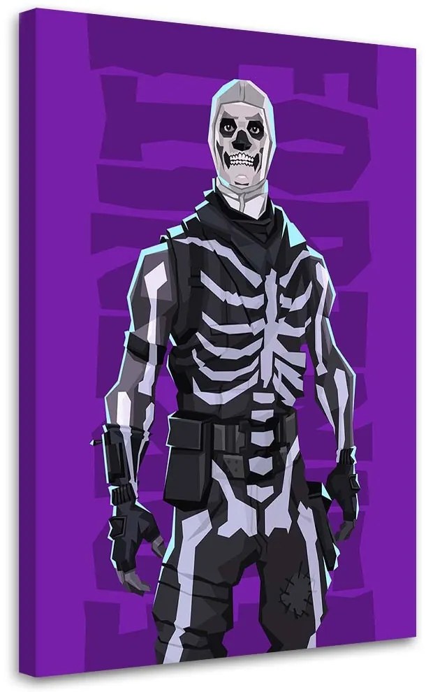Gario Vászonkép Koponya katona fortnite - Nikita Abakumov Méret: 60 x 90 cm