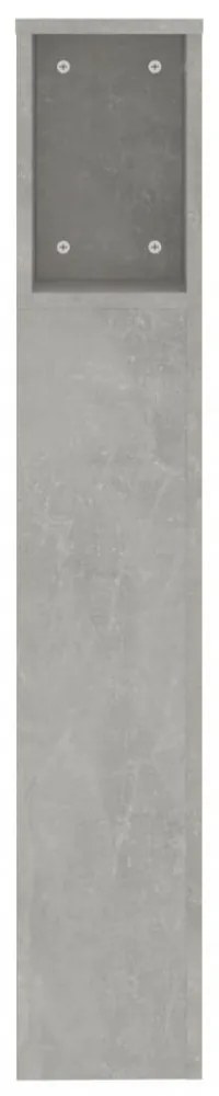betonszürke áthidaló szekrény 200x18,5x104,5 cm