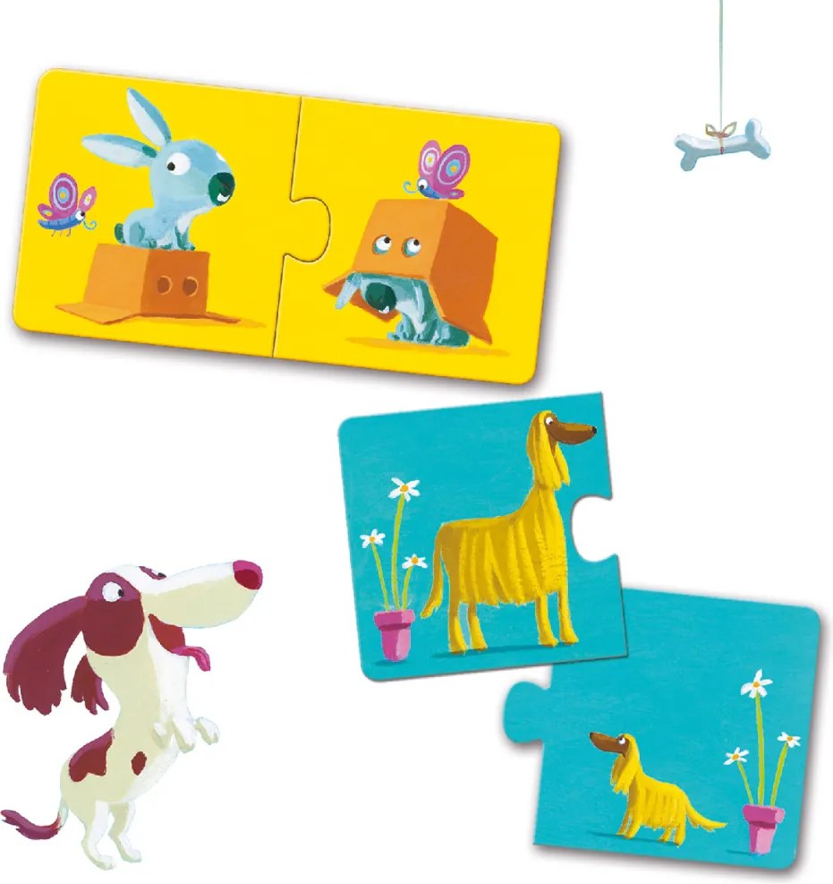 Párosító puzzle - Ellentétek, 24 db-os - Opposites