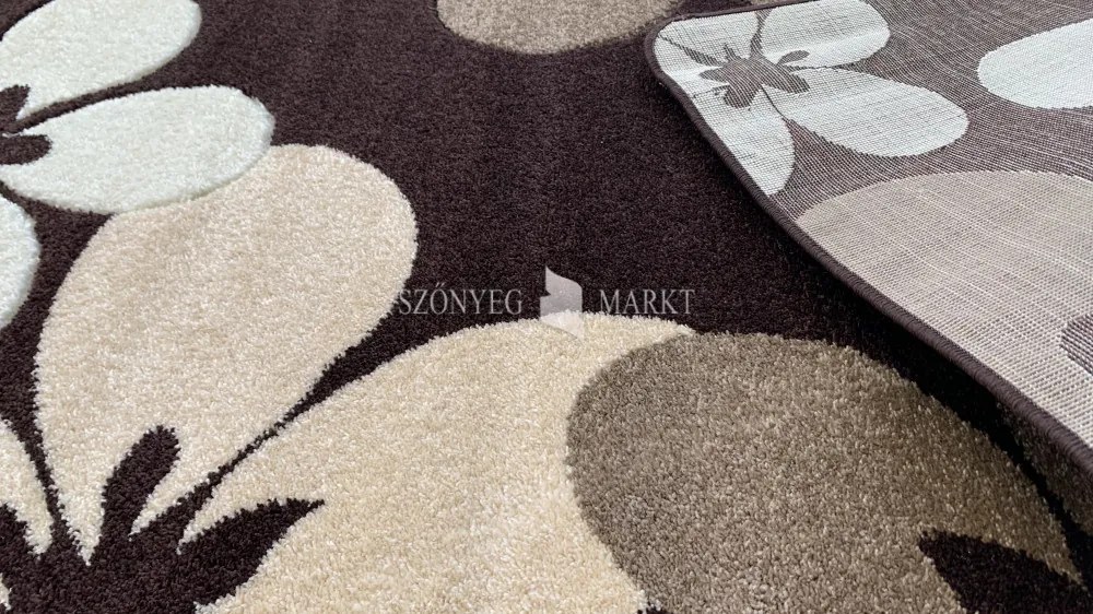 Comfort 4808 barna modern szőnyeg 60 cm-es szett