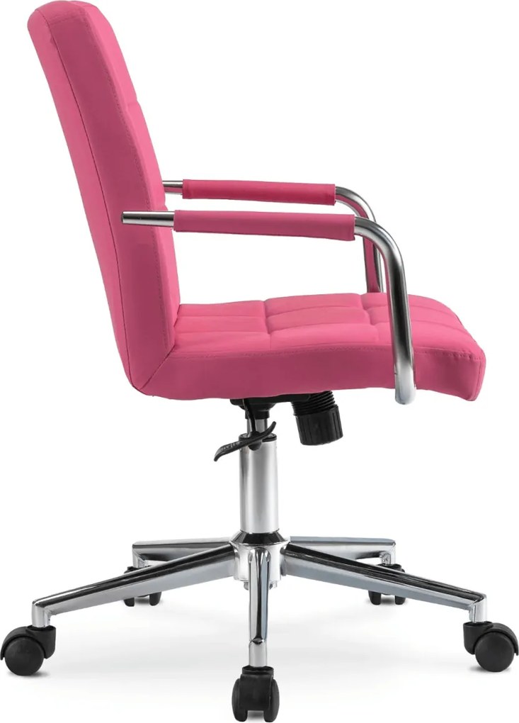 Forgószék ifjúsági rózsaszín ökobőr. ASTRO