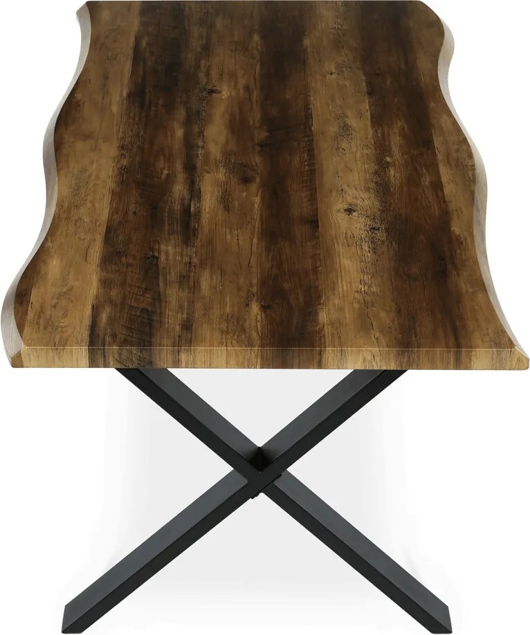 Étkezőasztal 160x90 cm MDF old wood