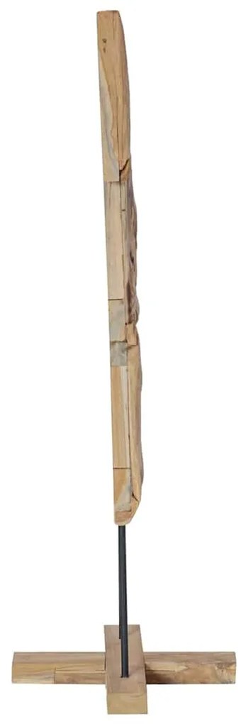 Karácsonyfa állvánnyal Barna 120 cm Tömör tíkfa