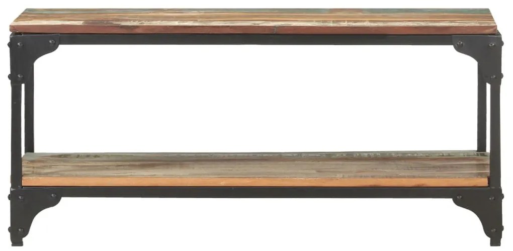 Tömör újrahasznosított fa dohányzóasztal 90 x 30 x 40 cm