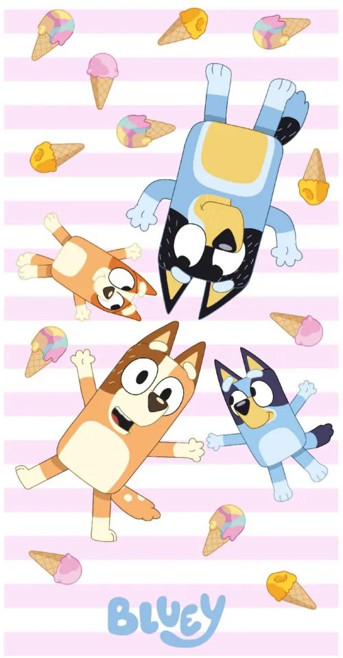 Bluey Ice Cream fürdőlepedő, strand törölköző 70x140cm (Fast Dry)