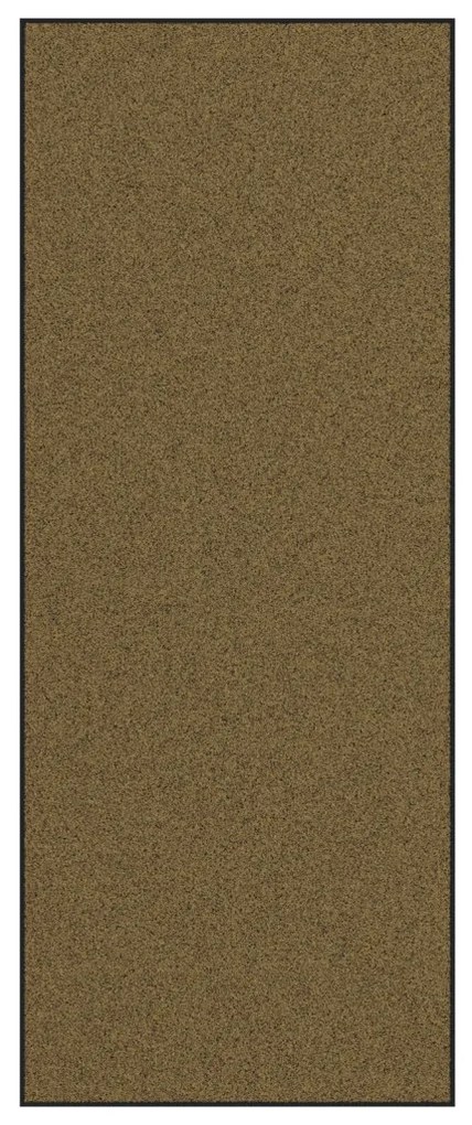 Ajtószőnyeg Barna és fekete 120 x 300 cm Poliamid és PVC