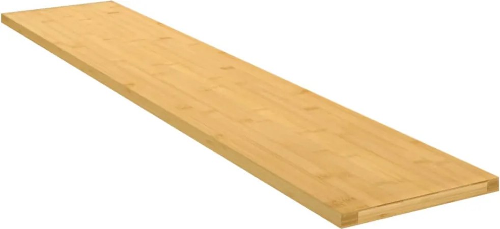 vidaXL bambusz fali polc 100x20x1,5 cm