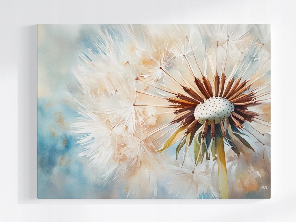 Poszter Pitypang Virág Makró Természet Zöld 80x60