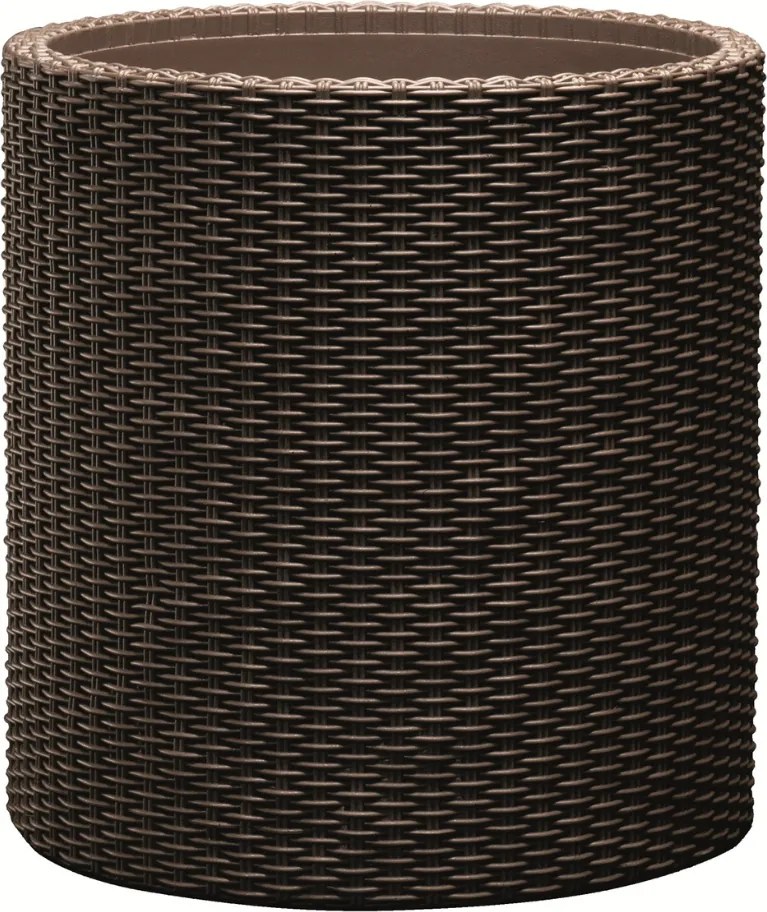 Keter Cylinder L 39 l virágcserép, barna