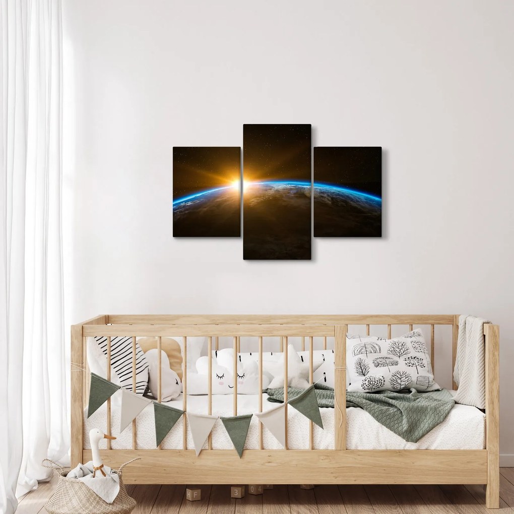 A Föld bolygó képe az űrből (90x60 cm)