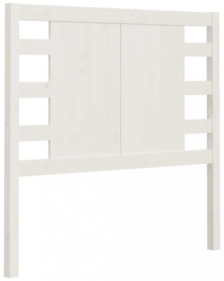 fehér tömör fenyőfa fejtámla 81 x 4 x 100 cm