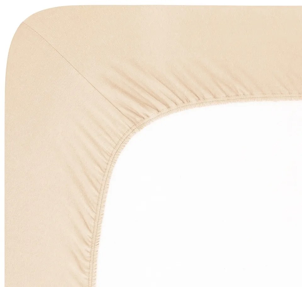 4Home Lycra jersey lepedő bézs színű, 180 x 200 cm