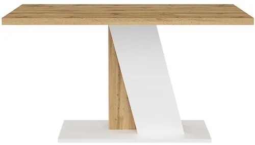BRISTOL Étkezőasztal Tölgy/Fehér Színben 138 cm