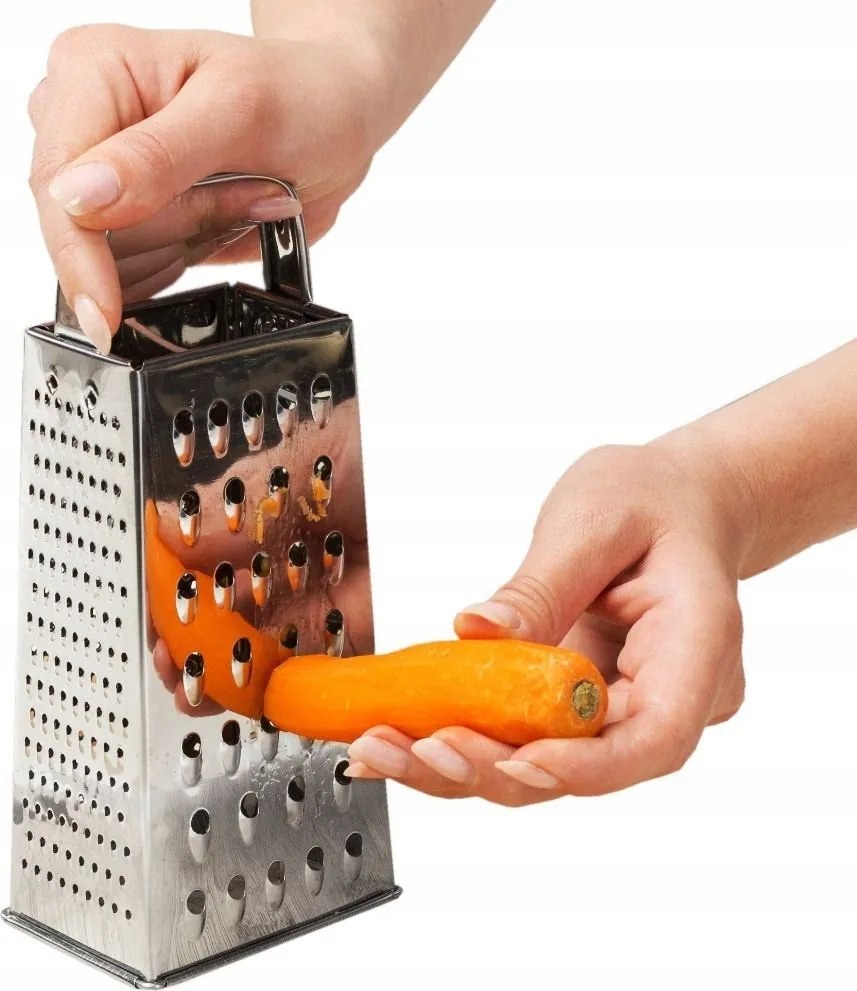 Acél konyhai reszelő 4 oldalas zöldség-gyümölcs sajt reszeléshez
