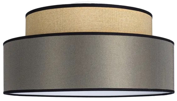 Mennyezeti lámpa GRACE 1xE27/60W/230V átm. 40 cm bézs/barna