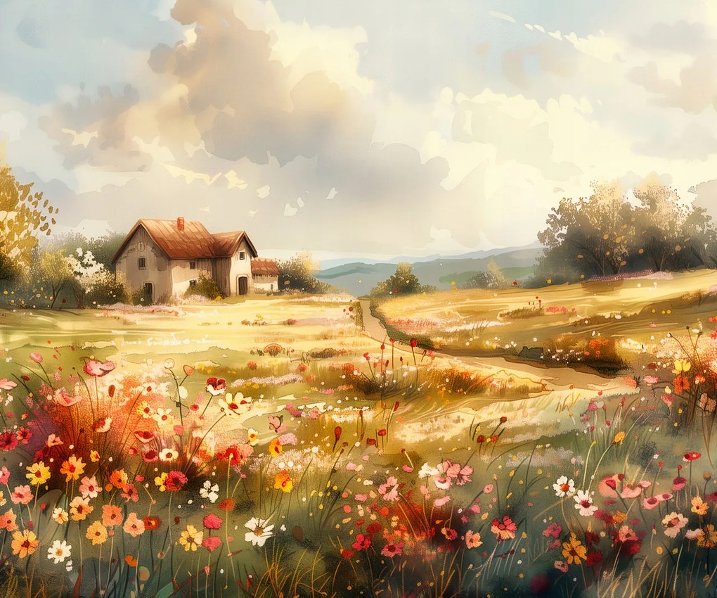 Poszter 60x50cm Szilvásváradi házikó