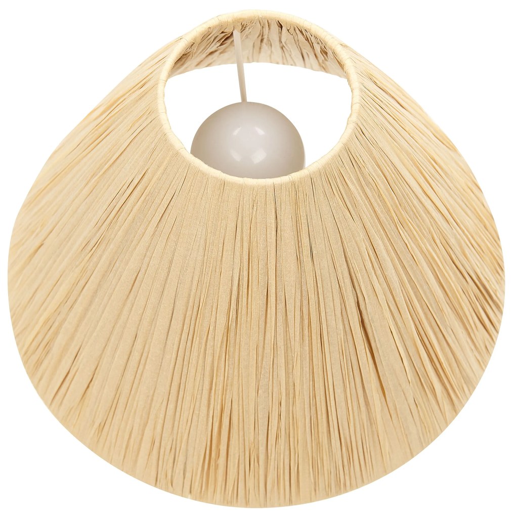 Fehér kerámia asztali lámpa BARBAS Beliani