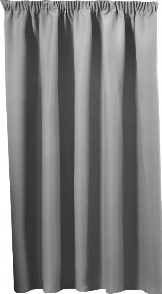 Blackout sötétítő függöny szalaggal 200x250 magas Világos Szürke