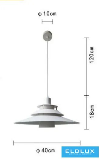 ELDLUX LP-88B Egyágú Függesztett Lámpa IP20