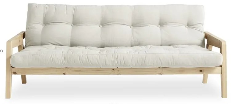 Fehér kinyitható kanapé 204 cm Grab - Karup Design