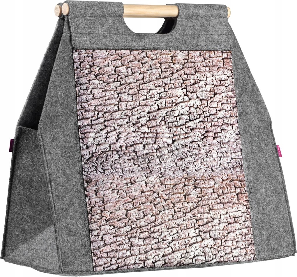 Táska Kandalló Fa Kosár Tűzifa Filc Hordozható Tároló Kosár