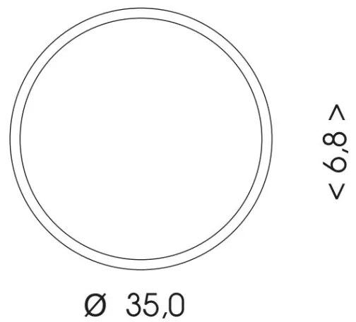 Ecolite WMAT350/HF-25W/CR - LED Mennyezeti lámpa érzékelős LED/25W/230V fekete