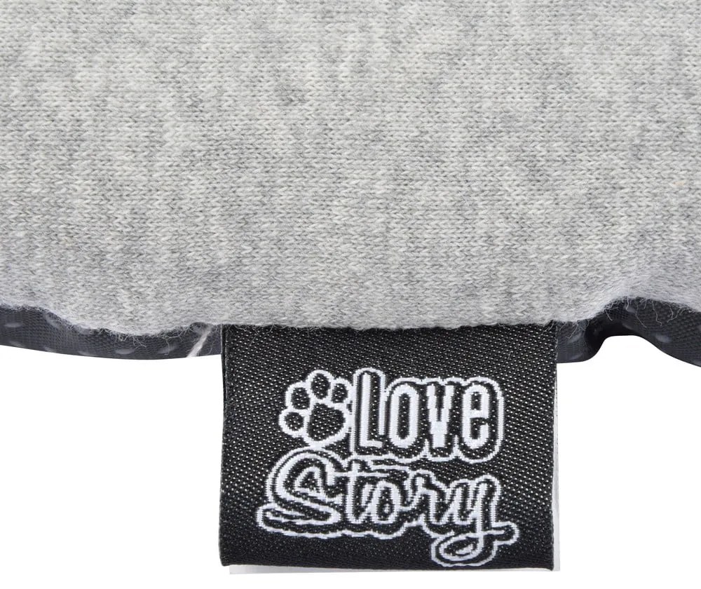 Szürke fekhely kutyáknak 40x55 cm – Love Story