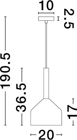 Függeszték Arany AMELIA NOVA LUCE 9028830