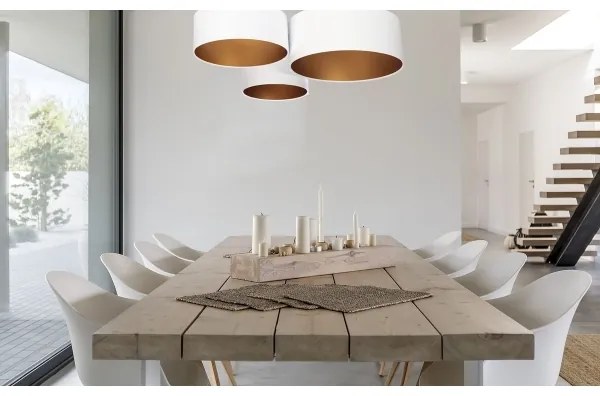 Mennyezeti lámpa SPACE 3xE27/60W/230V fehér/arany