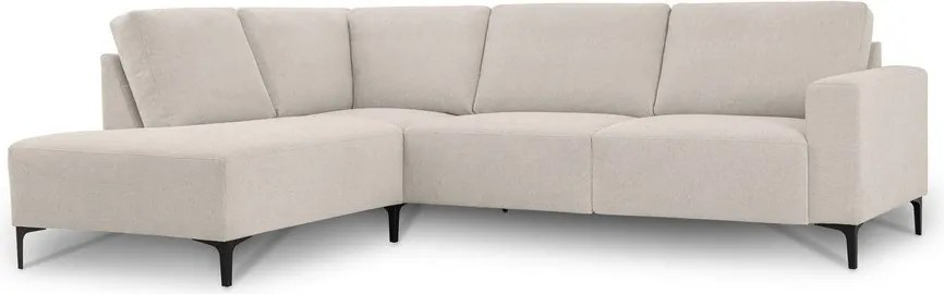 Bézs zsenília sarokkanapé (bal oldali-L alakú) Fabian – Scandic