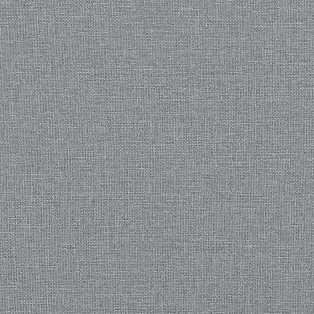 moduláris kanapéegység karfa nélkül, világosszürke, szövetből készült, 55 cm