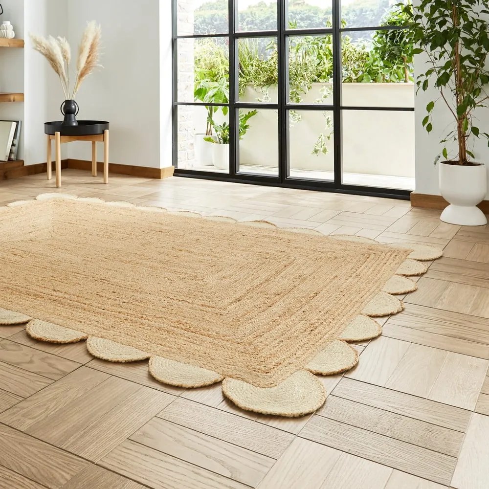 Natúr színű juta szőnyeg 160x230 cm Savannah Jute – Think Rugs