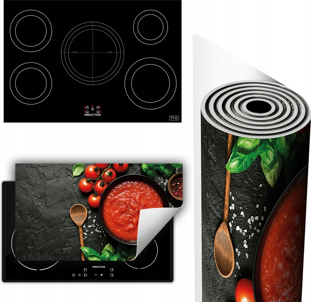 Vinil Szőnyeg Tűzhelyvédelem Asztallap 90x52 paradicsom