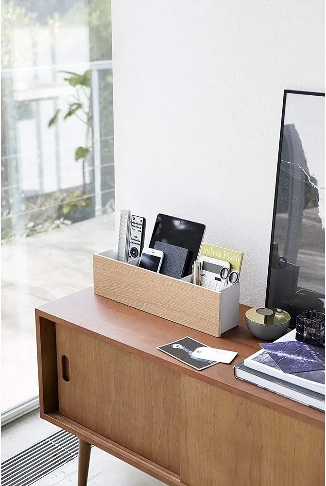 Fehér-natúr színű fém rendszerező írószerekhez Rin – YAMAZAKI