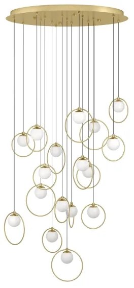 Eglo 390346 - LED Dimmelhető csillár zsinóron PORTOCOLOM 17xLED/3W/230V átm. 78 cm